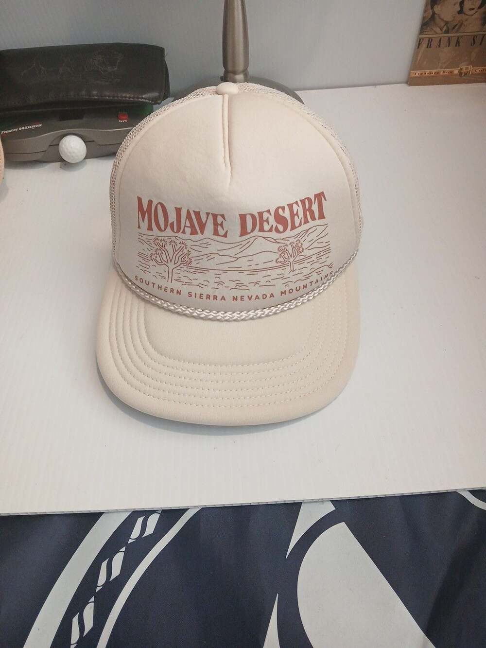 Mighty Fine Mojave Desert Trucker Hat Beige Mesh Snapback